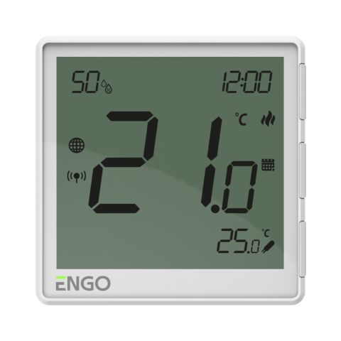 ENGO Digitalni programski sobni termostat (relej 16A), EONE-230W WiFi beli