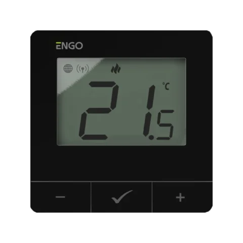 ENGO Digitalni žičani termostat CRNI E25B 230V WIFI
