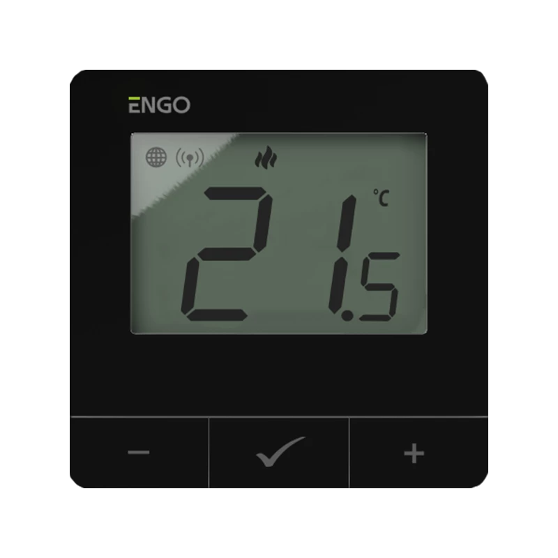 ENGO Digitalni žičani termostat CRNI E25B 230V WIFI